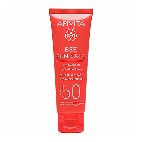 Apivita Bee Sun Safe Moisturizing Face Cream-Gel SPF50: фото, цены, описание товара, отзывы и наличие в Москве и Санкт-Петербурге