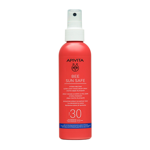 Apivita Bee Sun Safe Moisturizing Light Texture Spray SPF30: фото, цены, описание товара, отзывы и наличие в Москве и Санкт-Петербурге