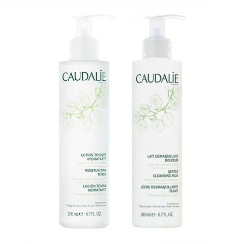 Очищение 2. Caudalie набор. Caudalie косметика наборы. Caudalie пенка. Набор для лица для проблемной кожи.